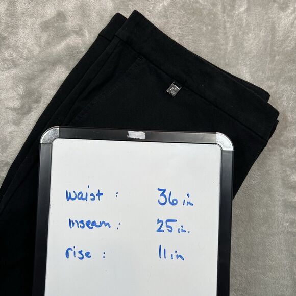 Lauren Ralph Lauren Pants Women 14 Black Stretch Cotton Skinny Black Label - Picture 4 of 10